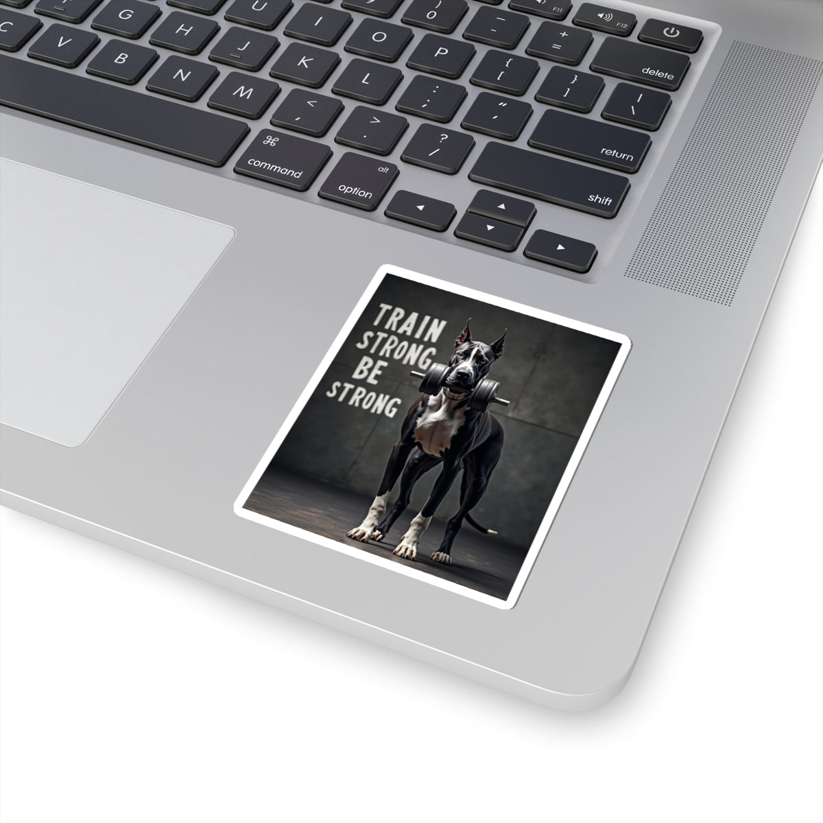 Great Dane Strength Sticker — Stronger Every Day Kiss-Cut Sticker